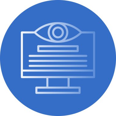 Göz. Web simgesi basit illüstrasyon