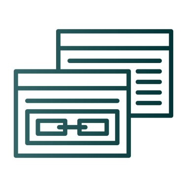 düz bağlantı vektör simgesi düz simgesi