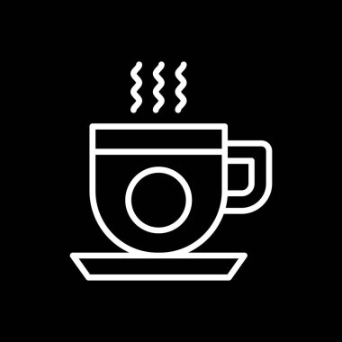 kahve fincanı ikonu vektör illüstrasyonu 
