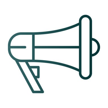 megafon simgesi, vektör illüstrasyonu basit tasarım