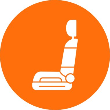 araba koltuğu simgesi, vektör illüstrasyonu basit tasarım