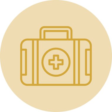 ilk yardım kiti vektör simgesi 