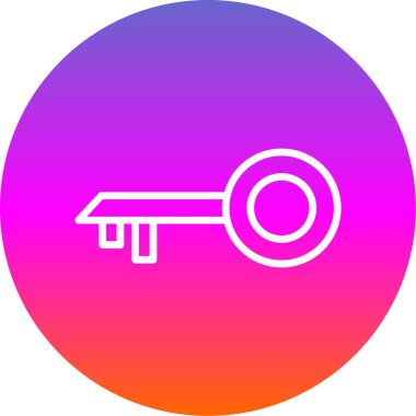 anahtar simgesi, vektör illüstrasyonu basit tasarım