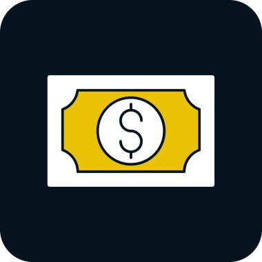 Web ve mobil uygulama tasarımınız için para simgesi, dolar logosu konsepti 