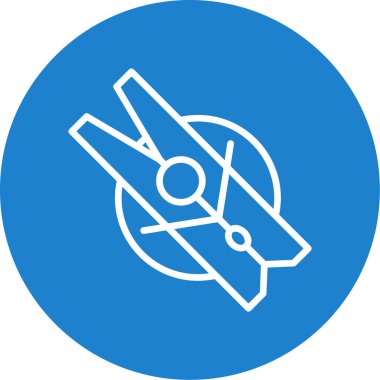 Giysi mandalı simgesinin vektör illüstrasyonu 