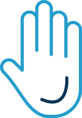 El simgesinin vektör illüstrasyonu 