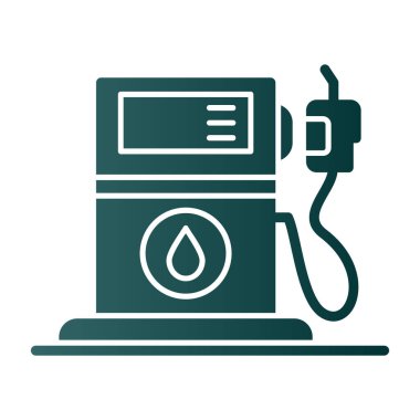 benzinlik ikonu vektör illüstrasyonu