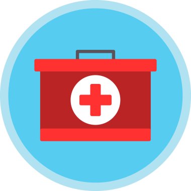ilk yardım kiti vektör simgesi 