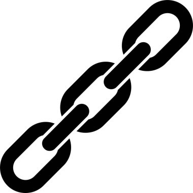 Zincir simgesi, vektör illüstrasyonu