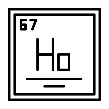 Kimyasal simge vektör çizimi