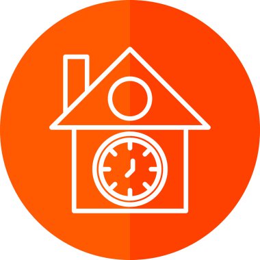 vector illustration of Cuckoo clock icon 