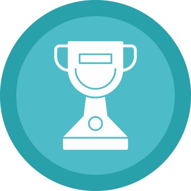 Kupa çizgisi simgesi, vektör illüstrasyonu 