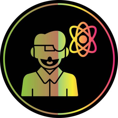 Modern bir bilim simgesinin vektör illüstrasyonu