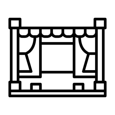 Mobilya ve dekorasyon ikonunun vektör çizimi. mobilya koleksiyonu ve ev malzemesi resimleme.
