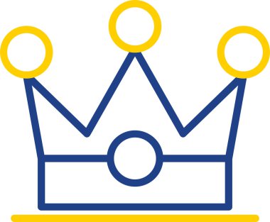 Kraliyet taç vektör illüstrasyon tasarımı