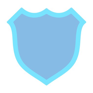 kalkan simgesi, vektör illüstrasyonu basit tasarım