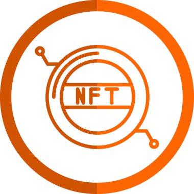 funft düz daire simgesi, teknoloji, internet ve diğer şeyler