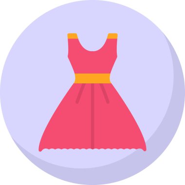 Elbise. Web simgesi basit illüstrasyon 