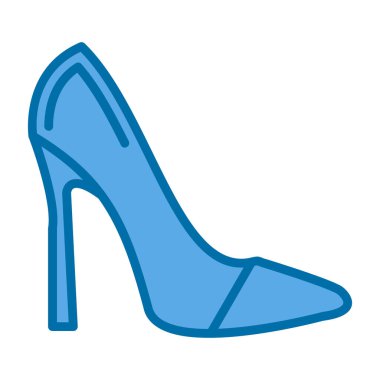 Yüksek topuklu. Web simgesi basit tasarım