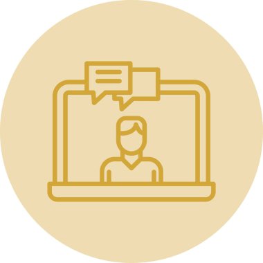 çevrimiçi web simgesi basit illüstrasyon