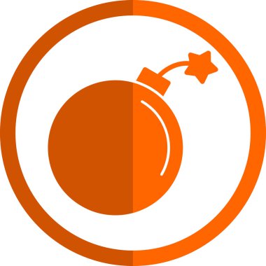 Bomba. Web simgesi basit illüstrasyon 