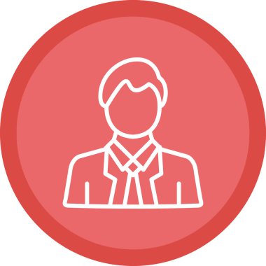 Adamım. Web simgesi basit illüstrasyon 