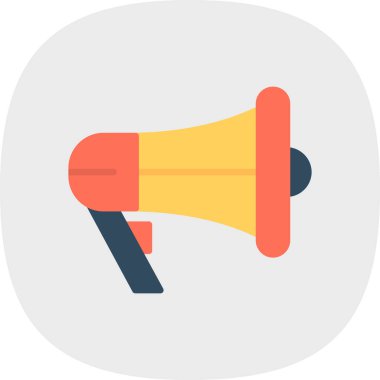 megafon simgesi, vektör illüstrasyonu basit tasarım