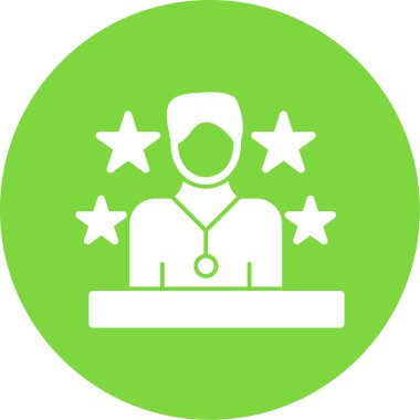 doctor vector glyph icon design