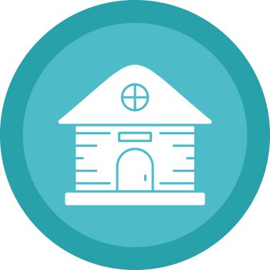 Kiliseye. Web simgesi basit illüstrasyon
