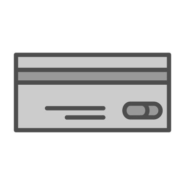 Kredi kartı simgesi, vektör illüstrasyonu