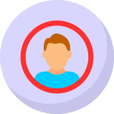 Erkek avatar kutsal kişilerin resmi, vektör çizim