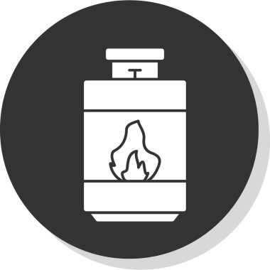 Gaz b simgesinin vektör çizimi