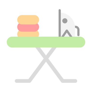 Ütü tahtası simgesi illüstrasyonu 