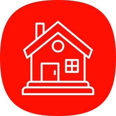 Ev vektör tasarımı. Ev düz simgesi 