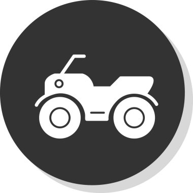 ATV araba simgesi vektör illüstrasyonu 