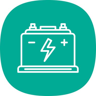 Pil. Web simgesi basit tasarım                       