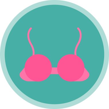 lingerine sembolü, sütyen simgesi, vektör çizimi 