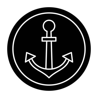 Çapa. Web simgesi basit illüstrasyon 