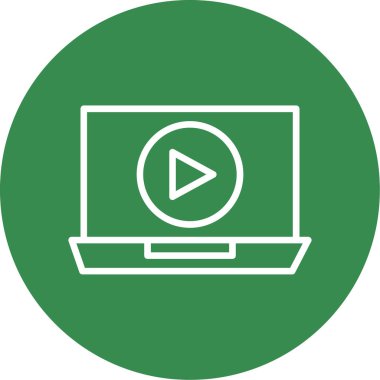 İllüstrasyon video oynatıcı simgesi