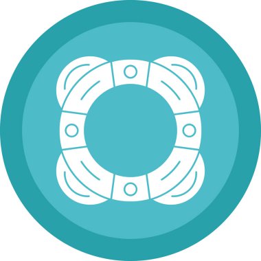 Hayat kurtarıcı. Web simgesi basit illüstrasyon