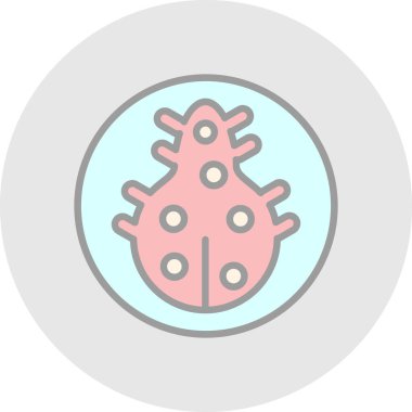 Virüs ikonu vektör illüstrasyonu