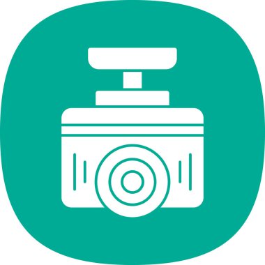 Kamera. Web simgesi basit illüstrasyon