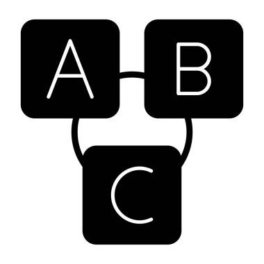 b b 'nin vektör çizimi