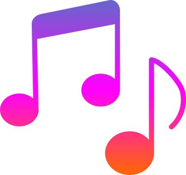 Müzik notası. Basit resimleme