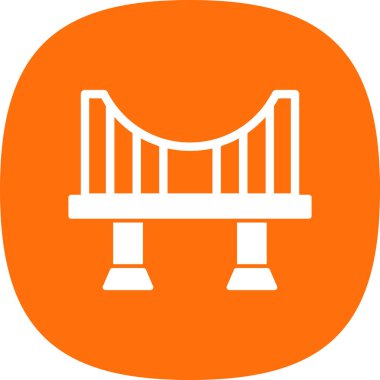 Köprü. Web simgesi basit illüstrasyon