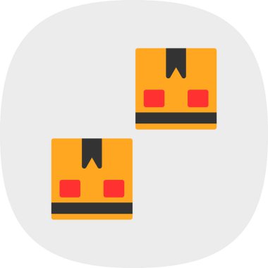 kutu simgesi, vektör illüstrasyonu basit tasarım