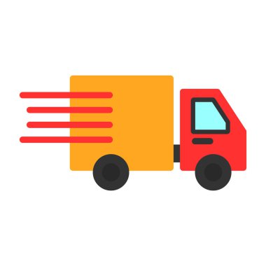 teslimat veya kargo kamyonu simgesi 