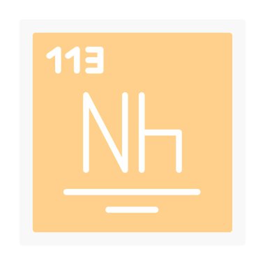 Kimyasal simge vektör çizimi