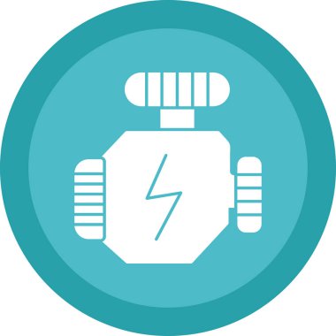 motor simgesi, vektör illüstrasyonu basit tasarım