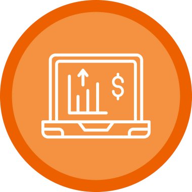 dizüstü bilgisayar simgesi, vektör illüstrasyonu basit tasarım